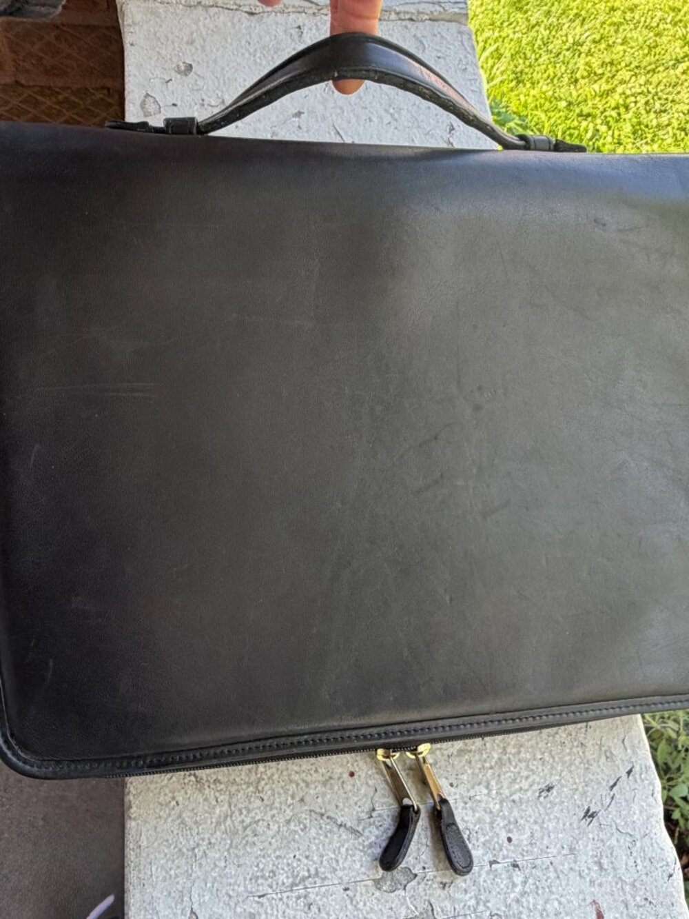 COACH Vintage 80s Large Portfolio Binder Navy Ink Document Brief Bag Case Unisex - Picture 11 of 14